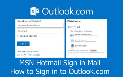 hotmail sign in msn